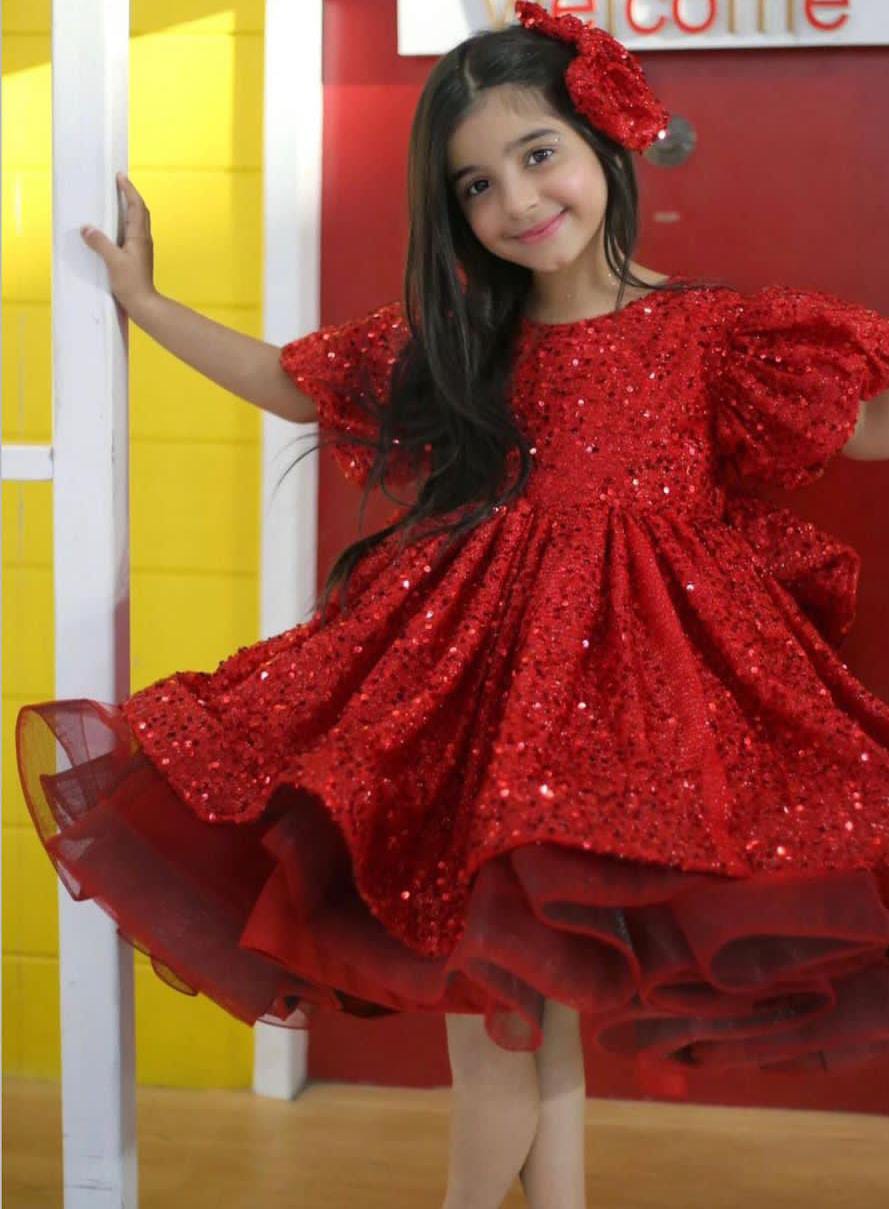 THE SPARKLING RED DRESS Bloon Dressing Little Dreams