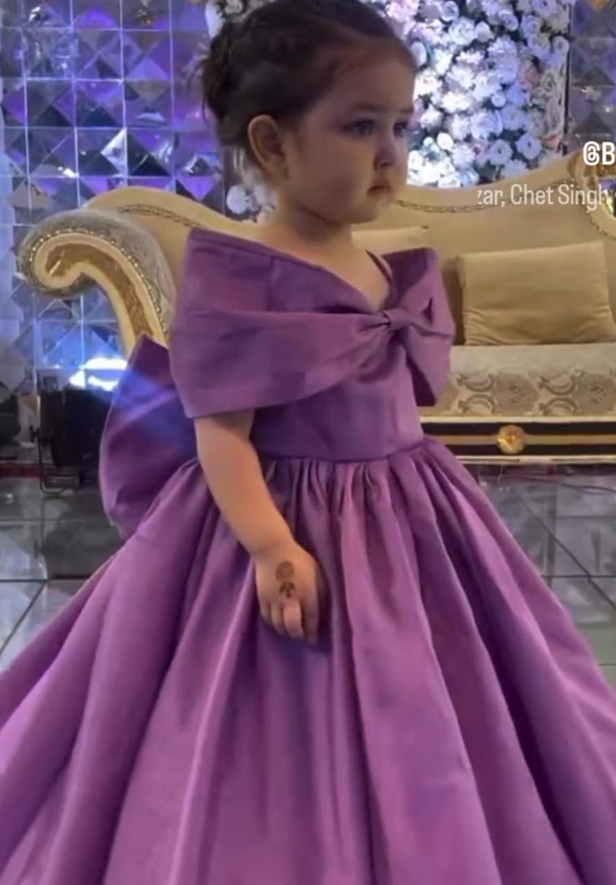 Purple Princess Frock Bloon Dressing Little Dreams