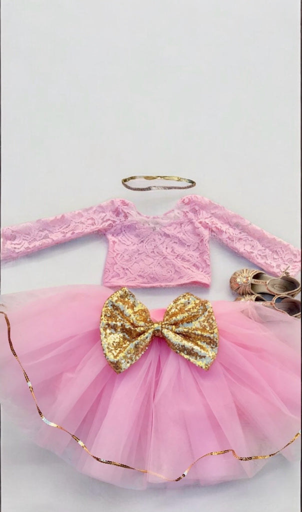 Pinky skirt set