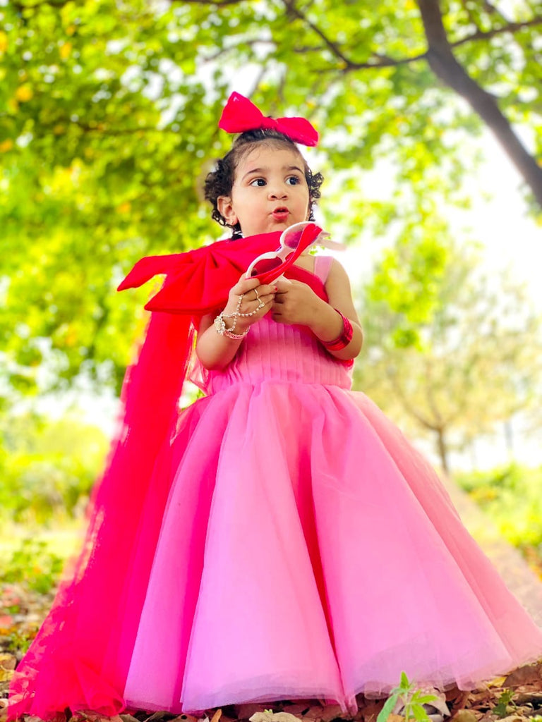 Pink Bow tail dress