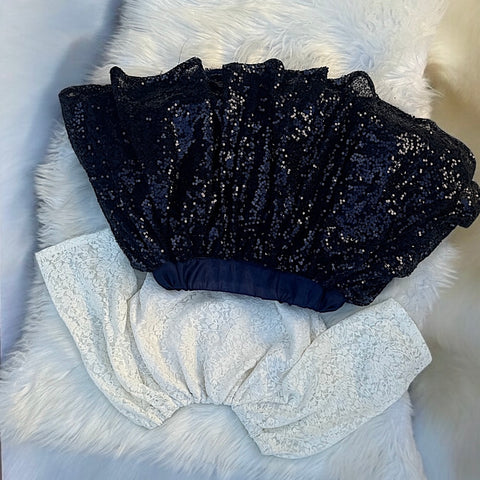 The Stary blue skirt set