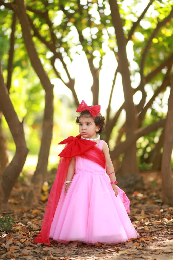 Pink Bow tail dress