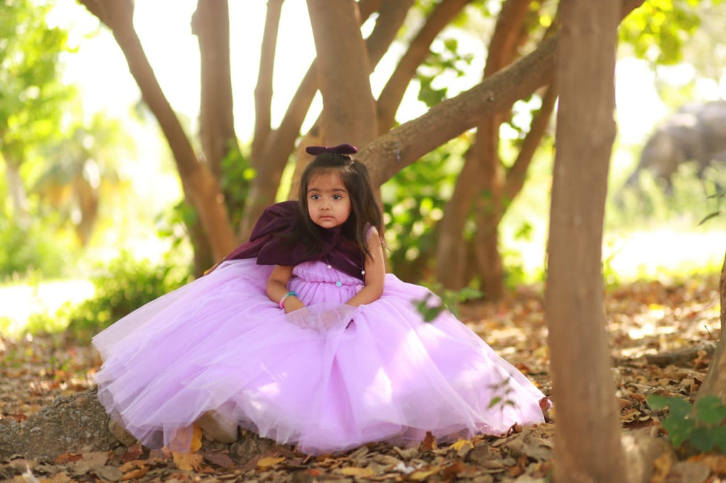 Purple Bow tail dress