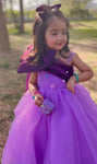 Purple Bow tail dress