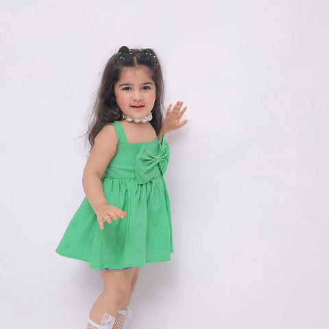 THE GREEN BOW DRESS