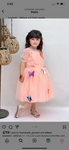 Peach Butterfly Frock