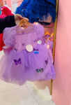 LILAC BUTTERFLY FROCK