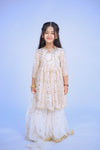 Husn o jamal Rabail White gharara set