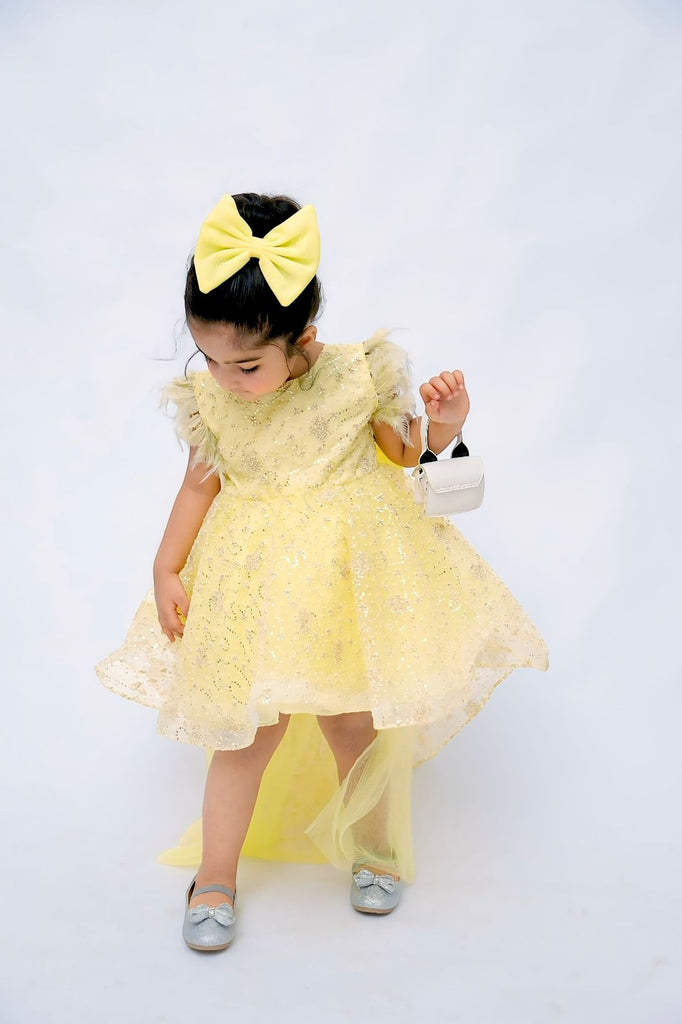 PINWHEEL GALAXY FROCK (LEMON)