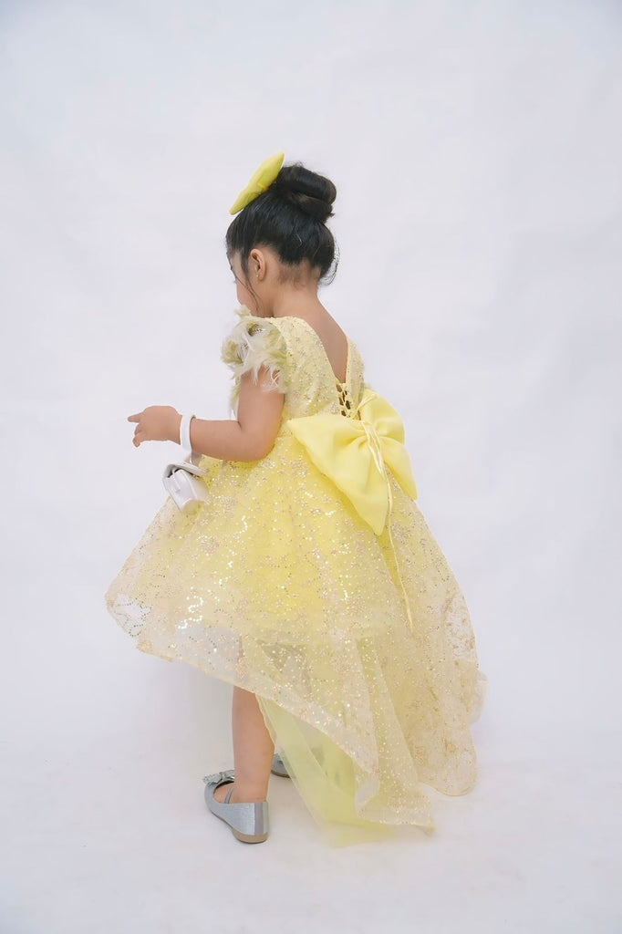 PINWHEEL GALAXY FROCK (LEMON)