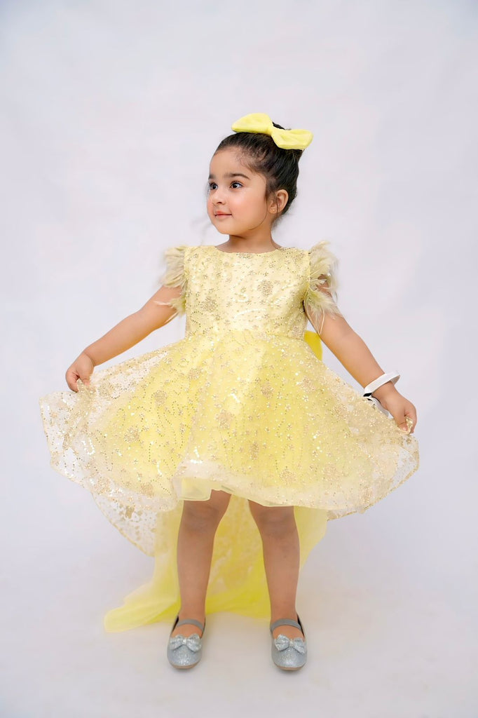 PINWHEEL GALAXY FROCK (LEMON)