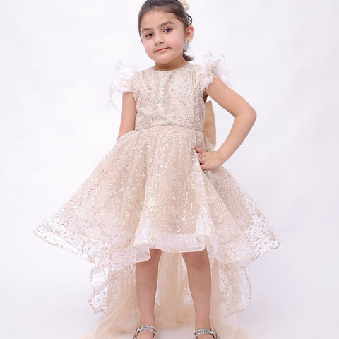 PINWHEEL GALAXY FROCK (BEIGE)