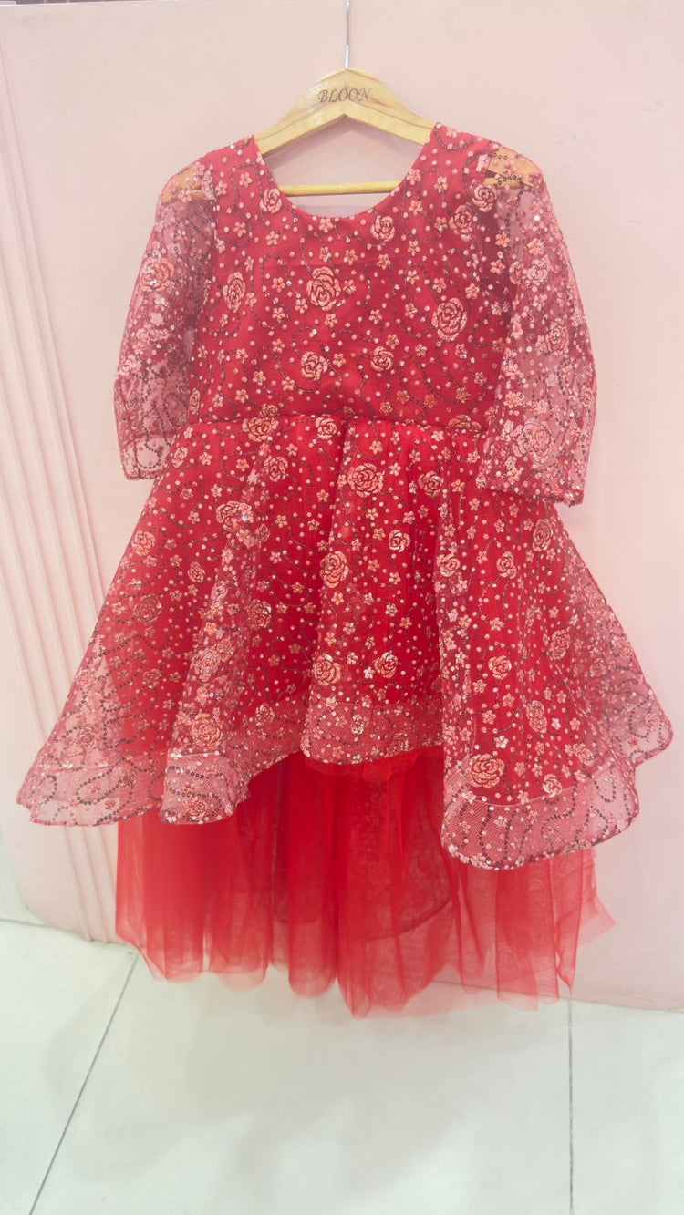 Pinwheel Galaxy Frock (red)