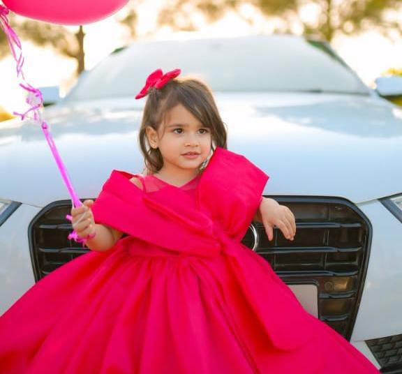 Queen of hearts pink frock