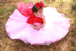 pink o White Bow tail dress sale