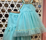 Dilfaraib Gharara Set(Ice Blue)