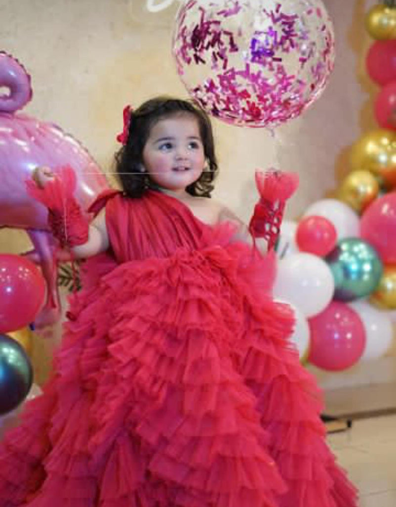 AIZAL BIRTHDAY DRESS SHOCKING PINK