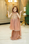 PEACH GLITTER GHARARA