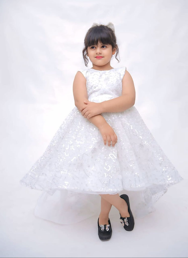 Pinwheel galaxy frock (WHITE)