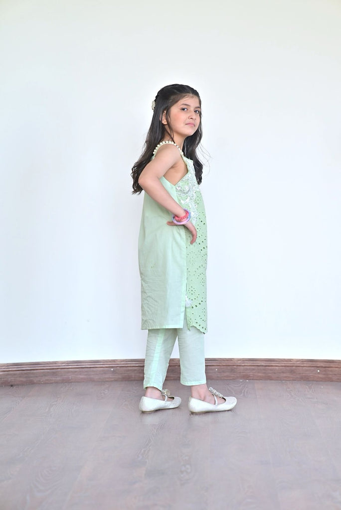 kherad trouser pistachio set